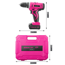Load image into Gallery viewer, Monika 12V Pink Lithium Cordless Drill