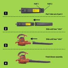 Load image into Gallery viewer, KOZYARD 3-in-1 Electric Leaf Blower Vacuum Mulcher 3000W Hand-Held Leaf Vac Garden Gauge