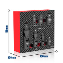 Load image into Gallery viewer, TOPEX 7-piece socket adaptor set 1/4&quot; 3/8&quot; and 1/2&quot; universal joint socket adaptor