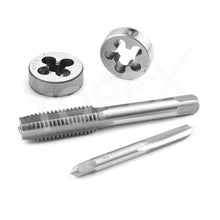 Load image into Gallery viewer, TOPEX 40 PCs Imperial Tap and Die Set Screw Thread Drill Kit Pitch Gauge M3-M12