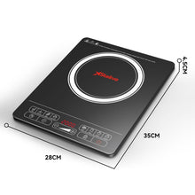 Load image into Gallery viewer, Stelive 2000W Electric Induction Cooktop Portable Kitchen Cooker 8 Power Levels Electric Burner Induction Cooker with Sensor Touch (Black)