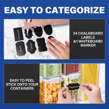 Load image into Gallery viewer, Stelive 14 PCs Food Storage Container Set, Leak Proof Lunch Boxes, BPA-Free Clear Plastic Storage Containers for Home &amp; Kitchen Organization with Labels &amp; Pen