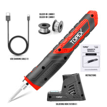 Load image into Gallery viewer, TOPEX 4V Max Cordless Soldering Iron with Rechargeable Lithium-Ion Battery