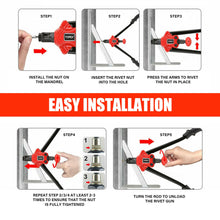 Load image into Gallery viewer, TOPEX 150 PCS Rivet Nut Bolt Steel Rivets Tool Flange Blind Nutserts Flat Zinc M3-M12