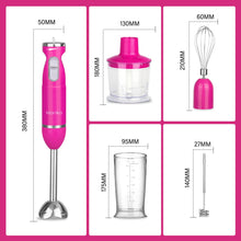 Load image into Gallery viewer, Monika 5In1 Electric Stick Blender Handheld Mixer Chopper Stainless Steel Whisk