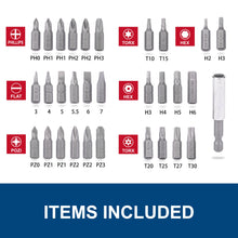 Load image into Gallery viewer, TOPEX 20V Cordless Twin Drill &amp; Impact Driver Set &amp; 32 Screwdriver Bits set
