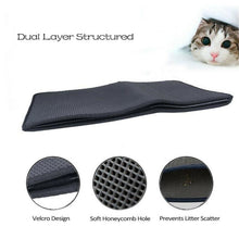 Load image into Gallery viewer, truepal 75 x 55cm Waterproof Double-Layer Cat Litter Mat Trapper Foldable Pad Pet Rug