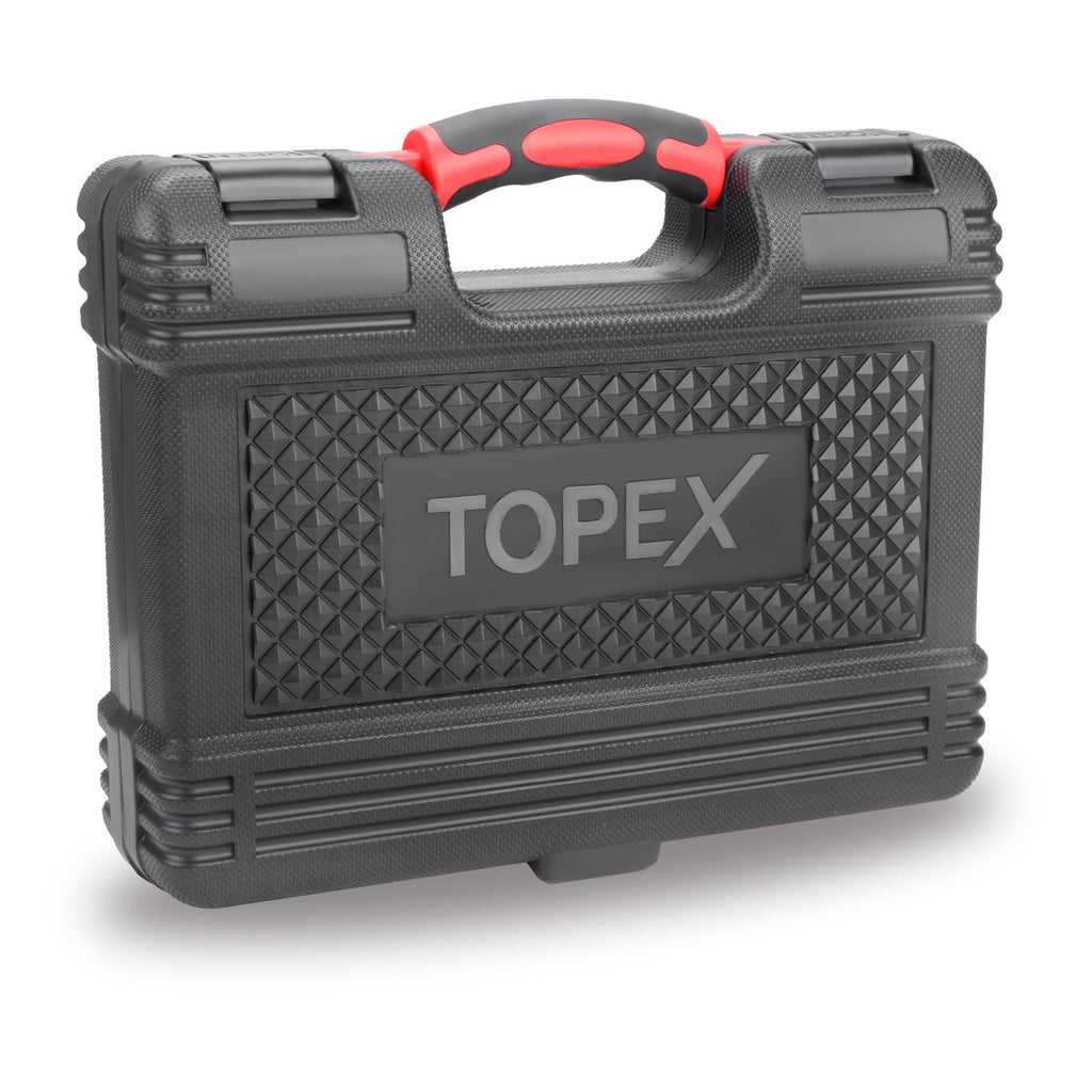 TOPEX 65-Piece Household Hand Tool Set Home Auto Repair Kit Premium Quality