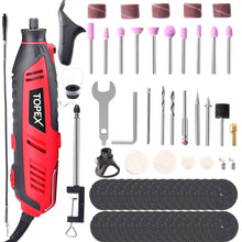 Load image into Gallery viewer, TOPEX Heavy Duty 200W Rotary Tool Set Grinder Sander Polisher Flex Shaft Multiple Accessories