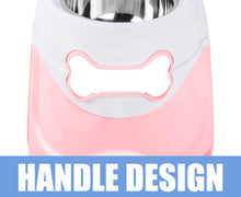 Load image into Gallery viewer, truepal Dual Elevated Raised Pet Dog Puppy Feeder Bowl Stainless Steel Food Water Stand