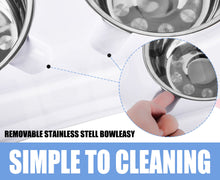 Load image into Gallery viewer, truepal Dual Elevated Raised Pet Dog Puppy Feeder Bowl Stainless Steel Food Water Stand